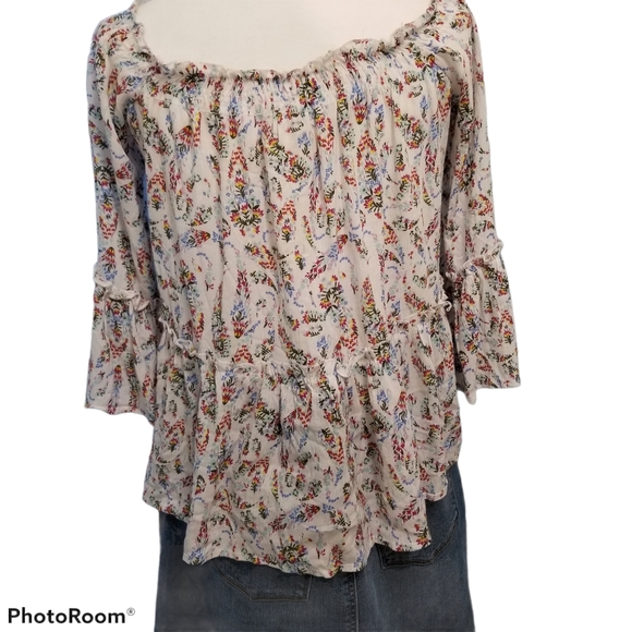 No Comment Peasant Blouse Size:Small - Picture 3 of 8